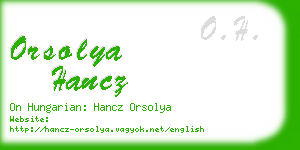 orsolya hancz business card